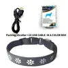 Hundhalsar Led Light Up Collar Lightest för nattsäkerhet USB -laddningsbar regntät