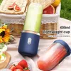 Fruit Vegetable Tools 6 Blades Juicer Cup Juice USB Charging Squeezer Blender Food Mixer Ice Crusher Plastic Machine 230522