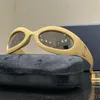 Gafas de sol con montura geométrica para hombre Gafas de diseñador Mujer Ojo de gato Gafas de sol ovaladas Diseñadores para hombre Gafas de sol Gafas con letras entrelazadas