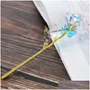 Party Favor 24k Gold Foil Rose Flower LED LUMINOUS EVERLASTING MOTHER VALENTINE DAY Gift Drop Delivery Home Garden Festive Supplies Dhrot