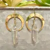 Dangle Earrings & Chandelier Fashion Irregular Crystal Drop For Women Colorful Natural Stone Nugget Statement Eardrop Female JewelryDangle