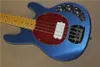 Haute qualité 4 cordes Music Man Ernie Ball Sting Ray Guitare basse électrique Bleu CS Rouge Vert Blanc Noir Batterie 9V Micros actifs D'autres couleurs peuvent être personnalisées