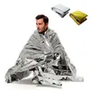 Party Favor Thermodecken Wasserdichte Notfallfolie Erste-Hilfe-Rettungsdecke Outdoor-Aluminiumbeschichtung Unterstände Zelte Camp Wanderung P Dhzkt