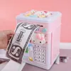 Nieuwe beeldjes Kinderen Piggy Bank Girl Cute Princess Net Red Anti-Fall vingerafdruk Wachtwoord Primaire school Student Spaarbox Geld banksafe G230523