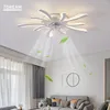 Ventilatori da soffitto con luci Illuminazione interna telecomandata per soggiorno Camera da letto Decorazioni per la casa Lampada a ventola ad alta luminosità a LED