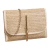 Nxy Girls Mobile Phone Bag Nuevas mujeres Summer Woven Messenger Straw Small Square Fashion 230424