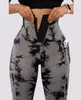 Leggings van dames Rosevans Tie-Dye High Taille Women Plus Size Hip Lift Tummy Control Pant Yoga Quick Drying Training Pants Sweatfant