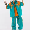 Stage Wear 2023 Enfants Hip Hop Vêtements Street Dance Outfit Lâche Manteau Pantalon Filles Jazz Moderne Costume Hip-Hop Garçons Vêtements 10705