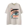 T-shirt Galler da uomo stilista di moda T-shirt larghe in cotone di lusso Casual estate maniche corte Det Painting Black Back Print Arrow Top da donna T-shirt sportive