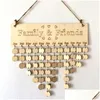 Fête Décoration En Bois Calendrier Anniversaire Maison Pendentif Creative En Forme De Coeur Gland Bijoux Saint Valentin Cadeau Drop Deliver Dhw8A