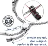 Bangle Women Titanium Steel Magnetic Therapy Health Care Bracelet Pain Relief for Arthritis Adjustable Design Charm Bracelet Jewelry