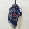 Scarves Embroidered Floral Pashmina Women Ethic Style Bufanda Hijabs Fringed Wrap And Shawl Cashmere Blend Scarf Blanket Muffler