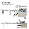 Máquina automática de envasado de flujo horizontal ZONESUN, envasado de productos frescos, verduras, conservación de la frescura de los alimentos, ZS-HY680