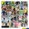 Car Stickers 50Pcs Bigfoot Outdoor Nature Vinyls Skate Accessories For Skateboard Laptop Lage Bicycle Motorcycle Phone Decals Party Dhg4O