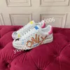 Nowe gorące buty zwyczajne platforma na platformę buta skórzana designer Lace Up Men Sneakers Białe czarne męskie kobiety