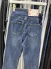 Jeans da donna 2023 Donne della Molla Sexy Scava Fuori Ricamato A Vita Alta Stretch Boot Cut Pantaloni Moda Femminile Pantaloni Y3615
