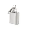 Hip Flasks 1Oz Mini Keychain Outdoor Portable Stainless Steel Wine Bottle Jug Creative Birthday Gift Key Chain Drop Delivery Home Ga Dhmu1
