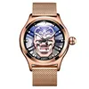 Wristwatches Special Creative Men's Watches 2023 Big Dial Transparent Case Vintage Quartz Men Steampunk Ghost ClockWristwatches Wristwat