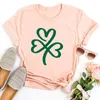 Women's T Shirts Shamrock Shirt Vintage Clothes St Patricks Day For Women Aesthetic Funny Graphic