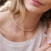 Halsreifen, trendige kleine Perlen für Damen, minimalistisch, Echtperlen-Pecklace, Größe 1,8–2 mm/2,2–2,8 mm/3–4 mm, Süßwasserperle, zierlicher Halsreif, Geschenk für Sie 230524