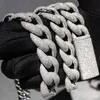500 Gramm 925 Silber Crushed Iced Out 20 mm Vvs Moissanit Miami Cuban Chain