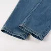 Designer Clothing Amires Jeans Denim Pants 22 Trendy Spring Autumn New Mens Jeans Amies Worn Wash Patch Small Foot Pants Blue Youth Versatile Distressed Ripped Skinn
