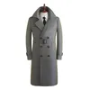 Trench-coats pour hommes Couleur changeante Manteau pour hommes Style long sur le genou Printemps Automne Mode Gentleman Coréen Britannique Jeune Tissu d'âge moyen