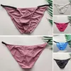 Calzoncillos para hombre, ropa interior para hombre, calzoncillos con suspensorio para bragas, pantalones de Bikini de secado rápido sin costuras de cintura baja transpirables ultrafinos