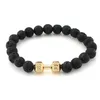 Beaded Selling Mens And Womens Metal Dumbbell Buddha Beads Bracelet Accessories Gsfb199 Mix Order 20 Pieces A Lot Strands Drop Deliv Dhdar