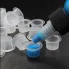 Annan permanent sminkförsörjning 1000pcs/Lot Plastic Disposable Tattoo Ink Cup Permanent Makeup Pigment Ink Holder Caps Cups Tattoo Pigment Accessories 230523