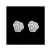 Stud Womens Sterling Sier Plated Tennis Earrings Gsse013 Fashion 925 Plate Earring Jewelry Gift Drop Delivery Dh7Gc