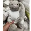 Regalo per feste: 30 cm Sublimazione Coniglio di Pasqua Simpatiche orecchie lunghe Bambole giocattolo di peluche con puntini Peluche animali morbidi Giocattoli di peluche