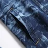 Casual losse heren 2-delige broeksets Onregelmatige tie-dye denim jack met lange mouwen en gescheurde jeans Lente herfst maat M-5XL mannelijke kleding