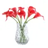 Kwiaty dekoracyjne 10pcs ślub bukiet Calla-lilia sztuczna kwiat baby shower