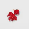 Pins Brooches The new ASRRIVAL crystal goldfish design is suitable for cute animals in women. Chest pins enamel jewelry clothing coats chest badges G220523