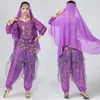 Bühnenkleidung JUSTSAIYAAdult Pailletten Bauchtanz Kleidung Frauen Orientalische Tanzkostüme Langarm Top Shirt Hosenanzug