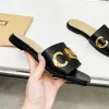 Designer-Hausschuhe für Damen, flache Sandalen, modische All-Match-Strand-Flip-Flops, Leder, braun, schwarz, weiß, Übergröße 35–43