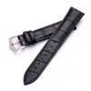 Soft Genuine Leather bands 18mm 19mm 20mm 21mm 22mm 24mm Men Black Brown Band Strap Silver Buckle Watch Accessories