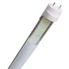 T8 T10 T12 Tube lumineux LED 4 pieds, 6500K 7200Lm 72W, alimentation double extrémité, blanc super brillant, lentille laiteuse givrée G13, base G13 à deux broches sans interférence RF FM oemled