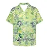 Chemises décontractées pour hommes Polynesian Tribal Hawaiian Totem Tattoo Hawaii Prints Retro Floral Sleeve Short Shirt Hip Hop Loose For Men Women Tops