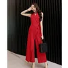 Gym Kleidung Marke Qualität Ärmellose Overalls Weibliche Sommer Frauen Mode Chiffon Body Strampler Dame Hohe Taille Flares Spitze Up