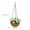 Decoratieve bloemen 1 pc kleurrijk levendig realistisch mooie mooie hangend in mand met nep