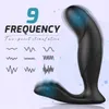 Factory Outlet masculino massageiro vibratório Vibrador controle remoto Controle remoto de 9 velocidades adultos recarregáveis ​​plug plug sexo brinquedo adequado para homens mulheres e casais