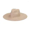 ワイドブリム帽子vriginer夏のeleagant quality men caps nature shrene hat fedora beach panama boho sun designer