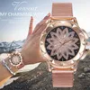 Wristwatches Trendy Crystal Alloy Diamond Stainless Steel Quartz Analog Wrist Watch 2023 Accessories