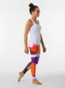 Active Pants Terrazzo Galaxy Purple Orange Gold Leggings Gym Women's Sportwear Women Clothing Leging