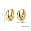 BUFF EAR GOOMENS GEOMÉTRICO CSHAPED BRIAÇÃO 18K GSFE051 Presente de estilo de moda FID FILHA MUNIE