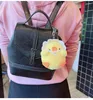 Porte-clés mignon Couple peluche bébé poussin pour clés de voiture accessoires jumelé porte-clés deux drôle en gros