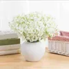 Dekoratif Çiçekler 1 PC Simülasyon Gypsophila Bebeğin Nefes Çiçeği Düğün Ev Partisi Dekorasyon Aksesuarları İçin Sahte Silikon Bitki