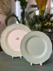 Płytki Polka Dot Rose Bone China Popołudniowa Tablica Herbaciana Zachodni deser